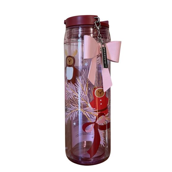 Starbucks 2025 Holiday Cozy Bear Sip Tumbler 16oz Limited Edition Christmas NEW - Picture 3 of 5